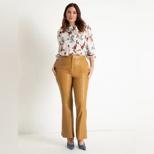 Eloquii Gold Flare Pants